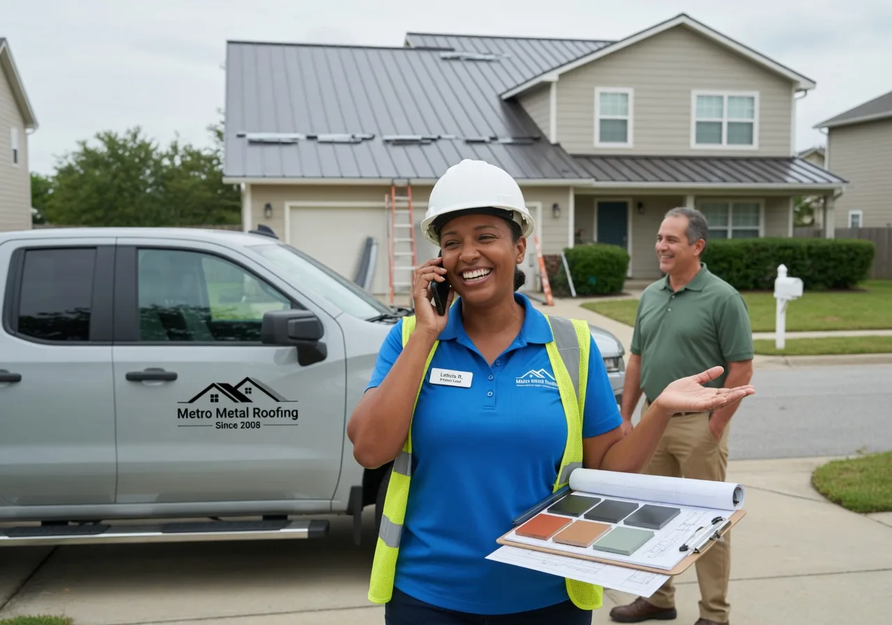 Storm Damage Metal Roof Repair in Marshes Siding, KY